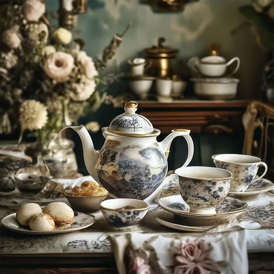 Чайный сервиз на 6 персон Императорский кобальт – купить в  интернет-магазине в Омске: 262304