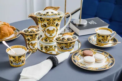 Чайный сервиз на 6 персон Meissen X форма декор 010179 цена, купить  антиквариат в Москве в интернет-магазине фарфоровых изделий Art-Farfor.ru