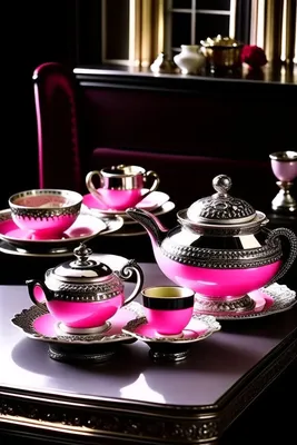 Чайный сервиз казахский Медина из фарфора - Купить за тенге