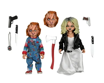 Фигурка Chucky and Tiffany — Neca Bride of Chucky Clothed Figure 2-Pack