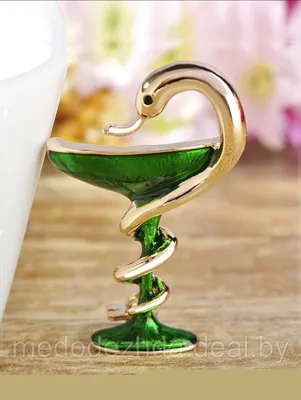 Статуэтка \"Чаша со змеей. Символ медицины\" бронза литье