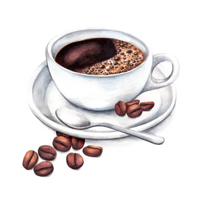 Чашечка кофе, кофейные зерна Обои на кухню | Обои на заказ любых размеров  за один день, Кишинев, Молдова