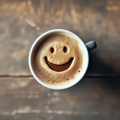 🪻доброе утро🪻☕️ чашка кофе+цветок…» — создано в Шедевруме