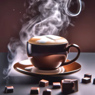 Чашка кофе по утрам Телефон, очки Шоколадные сладости Стоковое Фото -  изображение насчитывающей кофе, там: 165570714