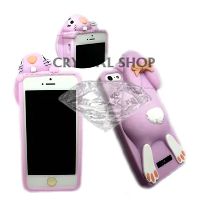 Купить силиконовый кролик чехол для iPhone 5/5s Moschino Violetta Rabbit  зайчик коричневый