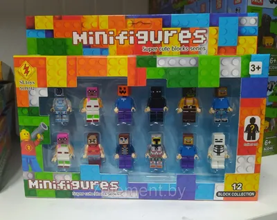 Большой набор человечков майнкрафт фигурки игрушки 24 Minecraft 176934247  купить за 749 ₽ в интернет-магазине Wildberries
