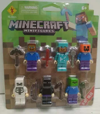 Minecraft Большой набор человечков майнкрафт фигурки игрушки 24
