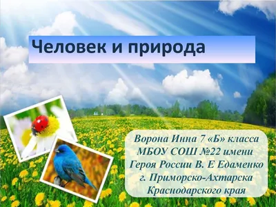 Всероссийский конкурс по естествознанию «Человек и Природа».Лицей №144