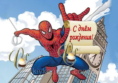 Картинка для торта \"Человек-паук (Spider-Men)\" - PT101642 печать на  сахарной пищевой бумаге
