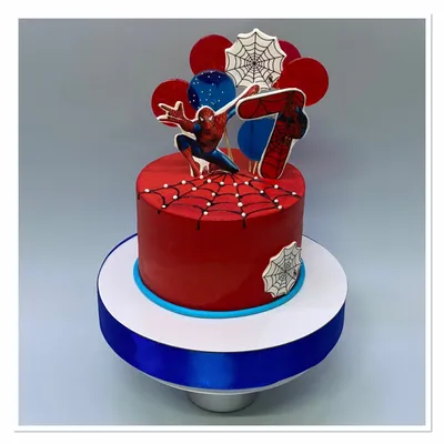 Торт Человек-паук на 8 лет (T8779) на заказ по цене от 1050 руб./кг в  кондитерской Wonders в Москве
