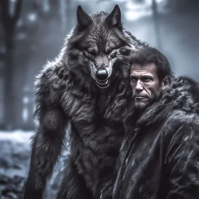 Человек гибрид волк , Человек-волк…» — создано в Шедевруме