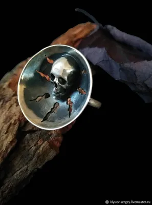 Огненный череп горит в синем огне» — создано в Шедевруме