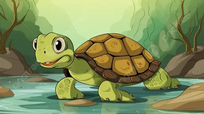 мультфильм черепаха PNG , черепаха, иллюстрация черепахи, милая черепаха  PNG картинки и пнг PSD рисунок для бесплатной загрузки