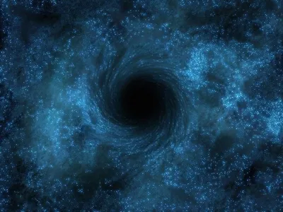 Живые видео обои Космос - Черная дыра Gargantua
