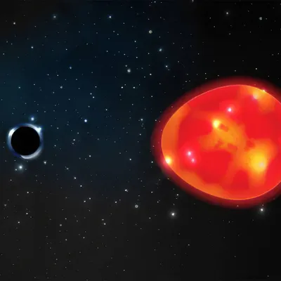 Hubble обнаружил следы черной дыры средней массы