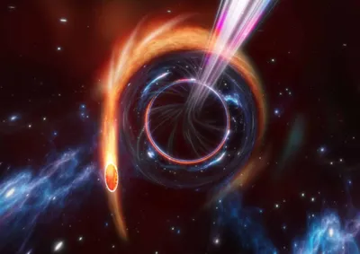 Пожирающая звезду черная дыра попала на видео | РБК Life