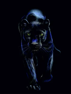 Картина без обрамления Woozzee \"Черная пантера\" 40x30 см по цене 710 ₽/шт.  купить в Москве в интернет-магазине Леруа Мерлен