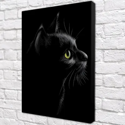 Картина Черная Кошка | RedPandaShop.