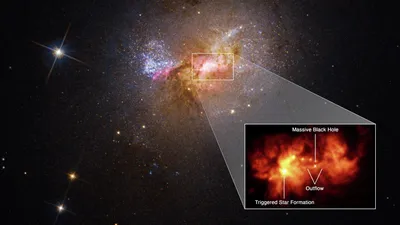 Обнаружена самая большая черная дыра. Каждую секунду она поглощает кусок  материи размером с Землю