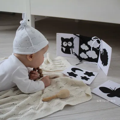 Чёрно-белые картинки для развития зрения малыша | Mandarina.Mam | Дзен