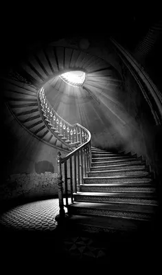 Черно-белые лестницы винтовые | Пикабу