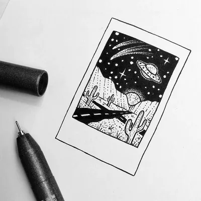 Легкие рисунки черной ручкой для скетчбука для начинающих (43 фото) »  рисунки для срисовки на Газ-квас.ком