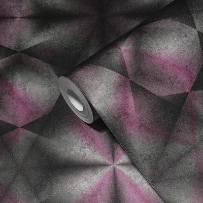 3D обои Profhome 386921-GU флизелиновые обои горячего тиснения слегка  рельефные калейдоскоп переливающиеся лиловые чёрные серые розовые 5,33 m2 |  Интернет-магазин Profhome