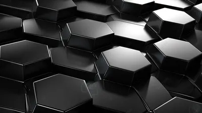 футуристические черные шестиугольники современные цифровые обои с  абстрактным дизайном и 3d рендерингом, цифровая текстура, цифровой шаблон,  технический узор фон картинки и Фото для бесплатной загрузки