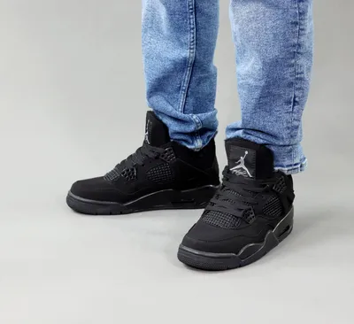 Кроссовки Nike Air Jordan 4 Retro цвет Черный цвет Черный