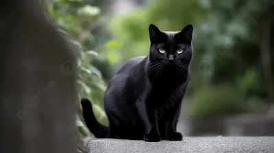 Черный кот обои - 58 фото