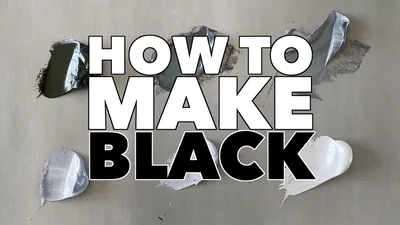 How to Mix Black Paint - Trembeling Art