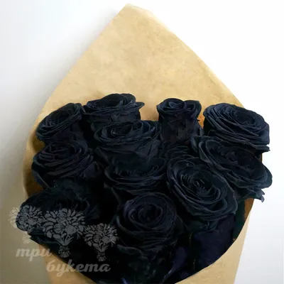 Черные розы в сердце от 41 шт. за 11 490 руб. | Бесплатная доставка цветов  по Москве