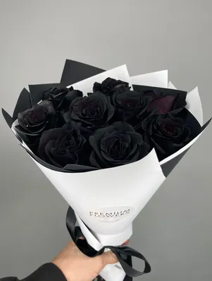 Черные розы в коробке от 9 шт. за 5 090 руб. | Бесплатная доставка цветов  по Москве