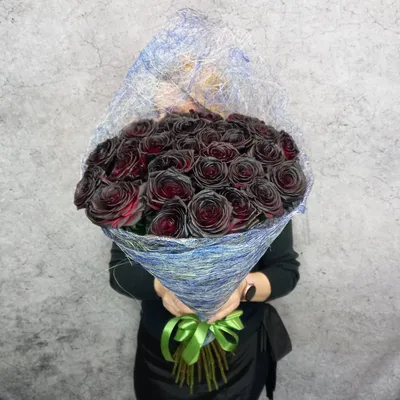 Букет из 19 чёрных роз» - купить в Москве за 10 880 руб