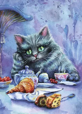 Cheshire cat. Чеширский кот :: Behance