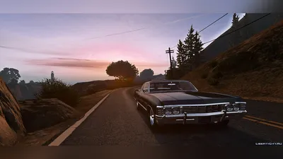 Черная Chevrolet Impala 1967 года …» — создано в Шедевруме