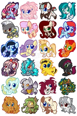 Chibi Pones by Centchi on DeviantArt | My little pony poster, My little  pony stickers, My little pony pictures