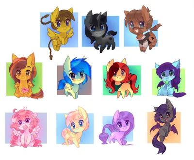 chibi ponies by HeartRoyali on DeviantArt