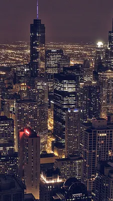 ml83-city-view-night-dark | City wallpaper, City view night, Chicago city