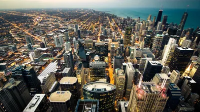 Обои Chicago Города Чикаго (США), обои для рабочего стола, фотографии  chicago, города, Чикаго, сша, ночной, город Обои для рабочего стола,  скачать обои картинки заставки на рабочий стол.