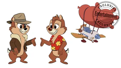 Chip and Dale PNG transparent image download, size: 647x1200px