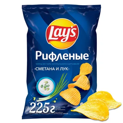 Купить картофельные чипсы Lay's сметана и лук 225 г, цены на Мегамаркет |  Артикул: 100023472273