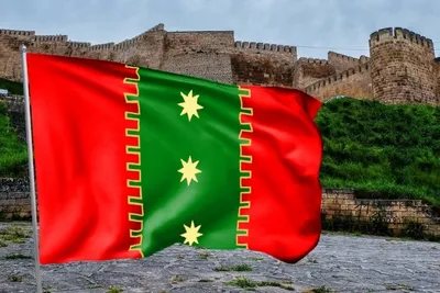 Флаг республики Дагестан, размахивая на иллюстрации ветра 3d Иллюстрация  штока - иллюстрации насчитывающей федеративный, высоки: 184571792