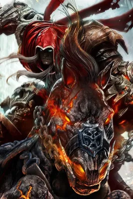 Darksiders iPhone 4s wallpaper | Dark fantasy art, Darksiders horsemen,  Horsemen of the apocalypse