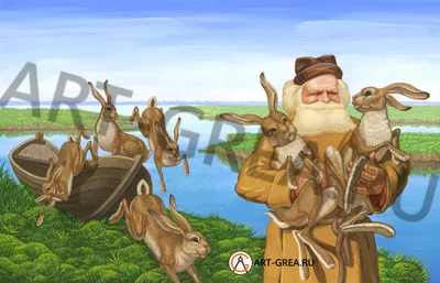 Рисунок Дед Мазай и зайцы №39217 - «В мире литературных героев» (08.02.2024  - 16:42)