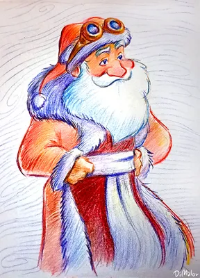 Дед Мороз и Снегурочка на экскурсии…» — создано в Шедевруме