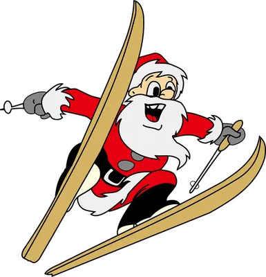 Дед Мороз на лыжах стоковое фото. изображение насчитывающей жизнерадостно -  27981850