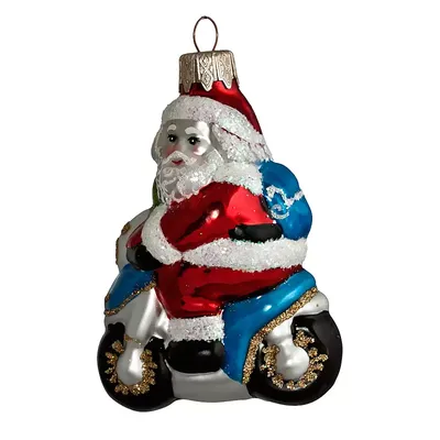 Купити Дед Мороз байкер на мотоцикле, новогодня | Skrynya.ua