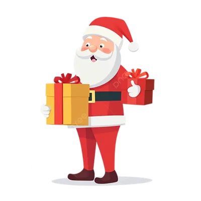 рождество дед мороз простой PNG , Простой, нести подарки, Рождество PNG  картинки и пнг PSD рисунок для бесплатной загрузки