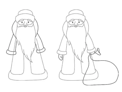 Как нарисовать Деда Мороза карандашом: легкие поэтапные картинки и уроки  для начинающих и детей с описанием